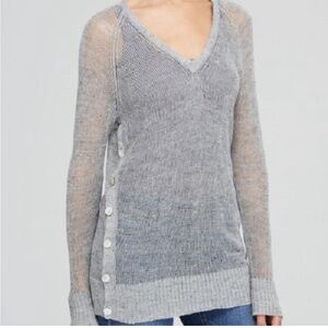 THE Fisher Project Open Knit Linen Tunic Sweater‎ XL